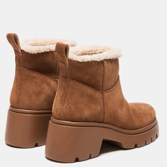 Steve Madden Hatcher Chestnut Suede Boots Size 7.5 New - Picture 3 of 10